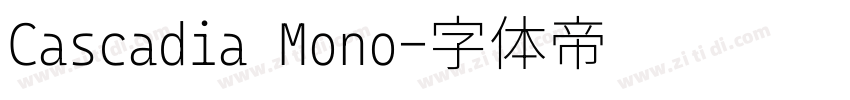 Cascadia Mono字体转换